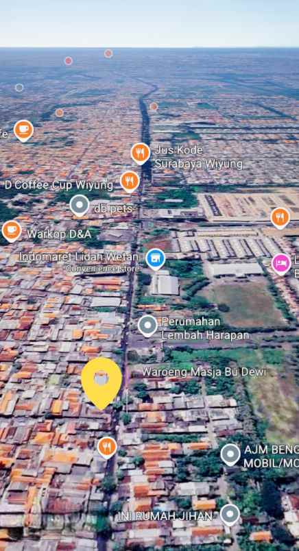 dijual rumah jalan raya lidah wetan
