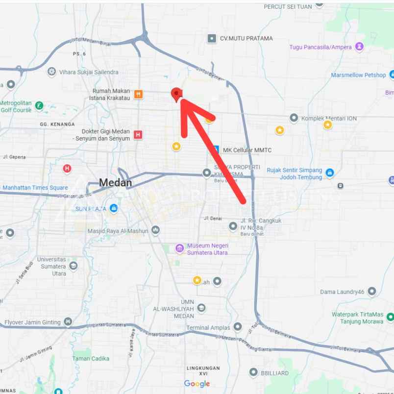 dijual rumah jalan surya komplek