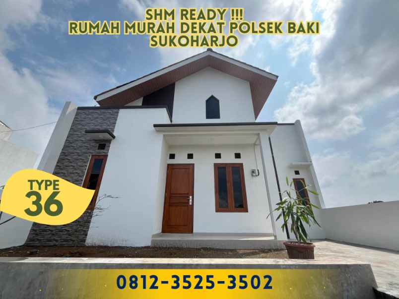 dijual rumah jl menuran baki sukoharjo
