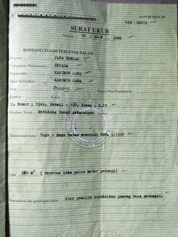 dijual rumah jl utama di kota karimun jawa