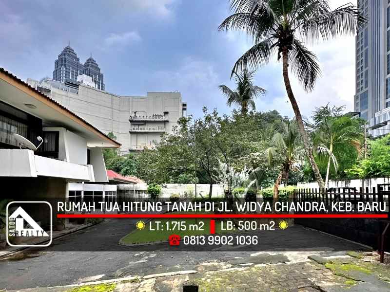 dijual rumah jl widya chandra senayan
