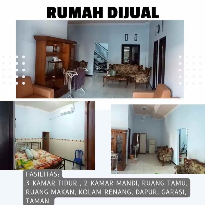 dijual rumah kediri siap huni shm 2 lantai grasi luas