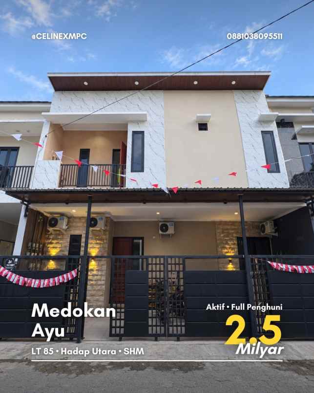 dijual rumah medokan ayu