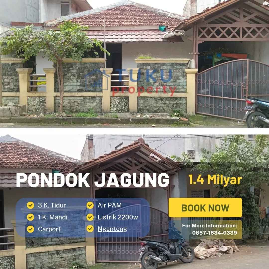 dijual rumah pondok jagung serpong