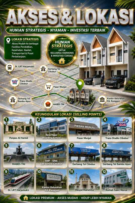 dijual rumah pondok ranggon