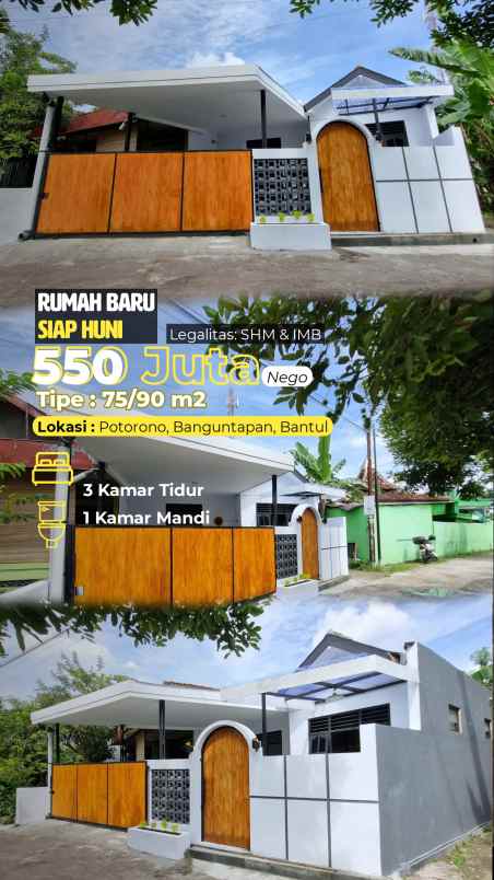 dijual rumah potorono