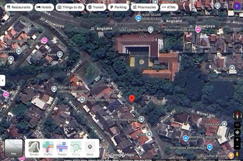 dijual rumah rawa buntu serpong south