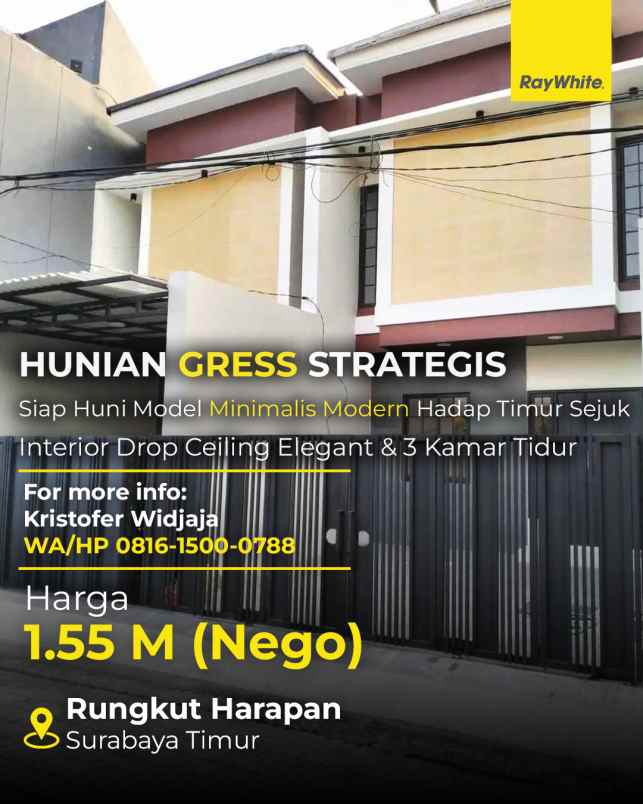 dijual rumah rungkut harapan