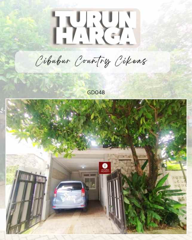 dijual rumah siap huni di cibubur country