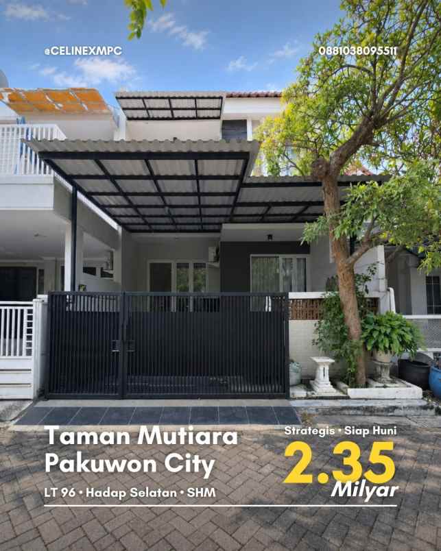 dijual rumah taman mutiara pakuwon city