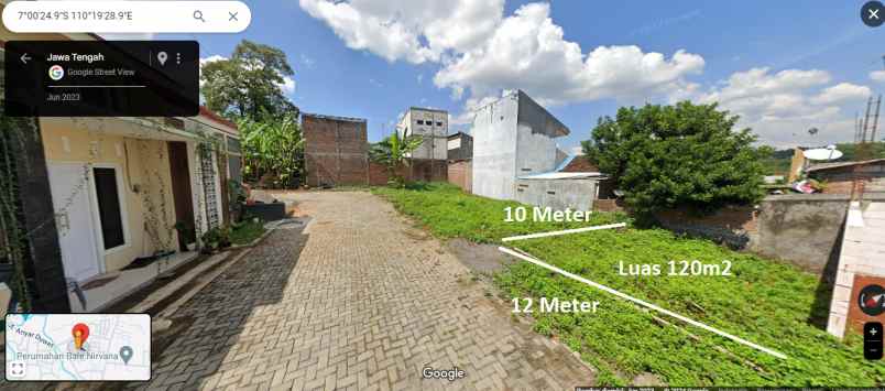 dijual tanah 120m2 lokasi bringin semarang