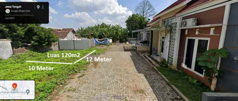 dijual tanah 120m2 lokasi bringin semarang