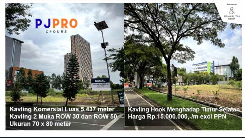 dijual tanah jalan bulevar harapan indah