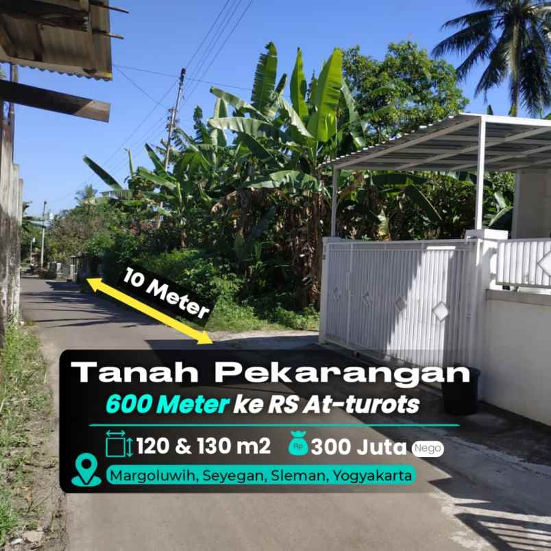 dijual tanah jl godean km 10