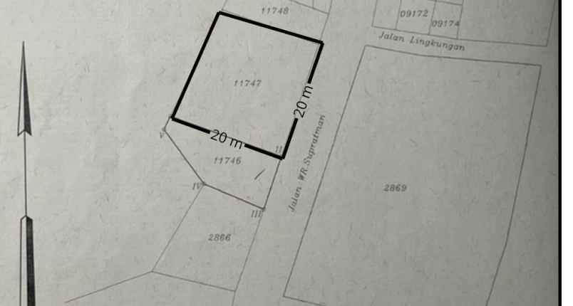 dijual tanah jl mustika jaya no 19 rt