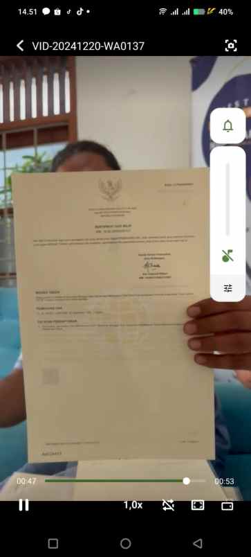 dijual tanah jl persatuan rt 30