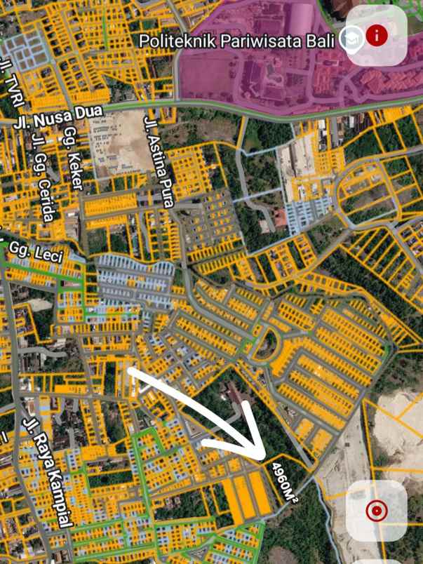 dijual tanah jl raya kampial