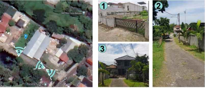 dijual tanah jl wika srengseng sawah