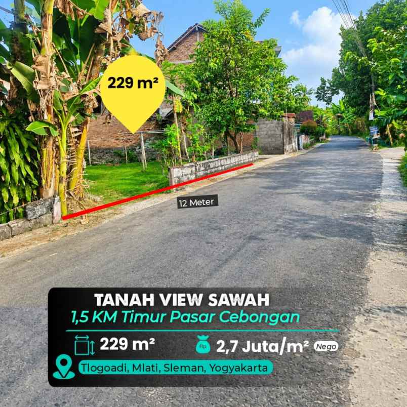 dijual tanah mlati