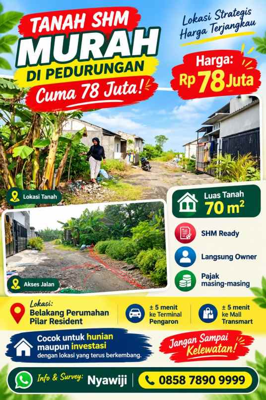 dijual tanah penggaron