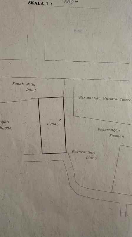 dijual tanah rawa kalong grogol