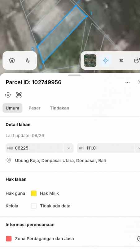 dijual tanah raya cokroaminoto