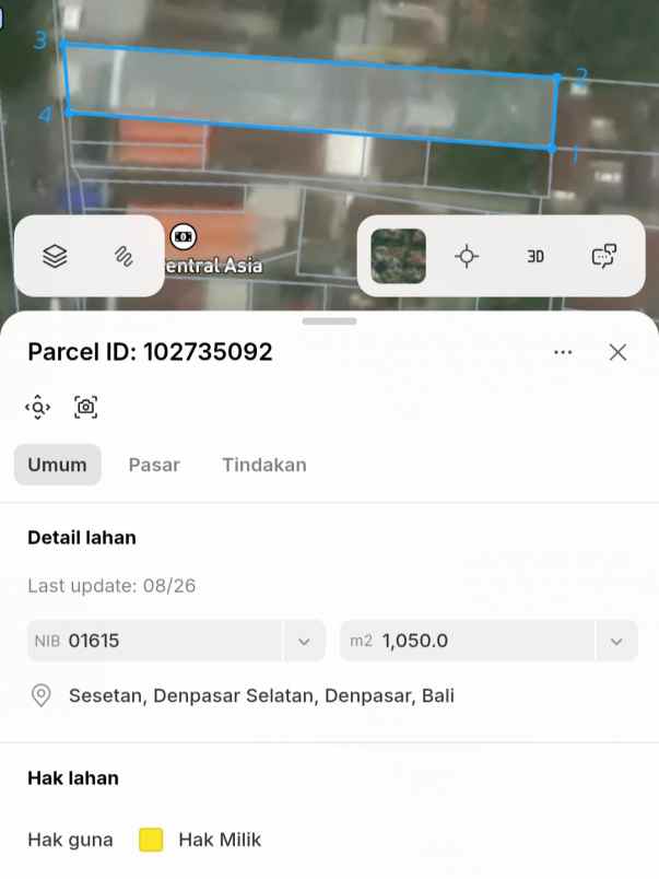dijual tanah raya sesetan