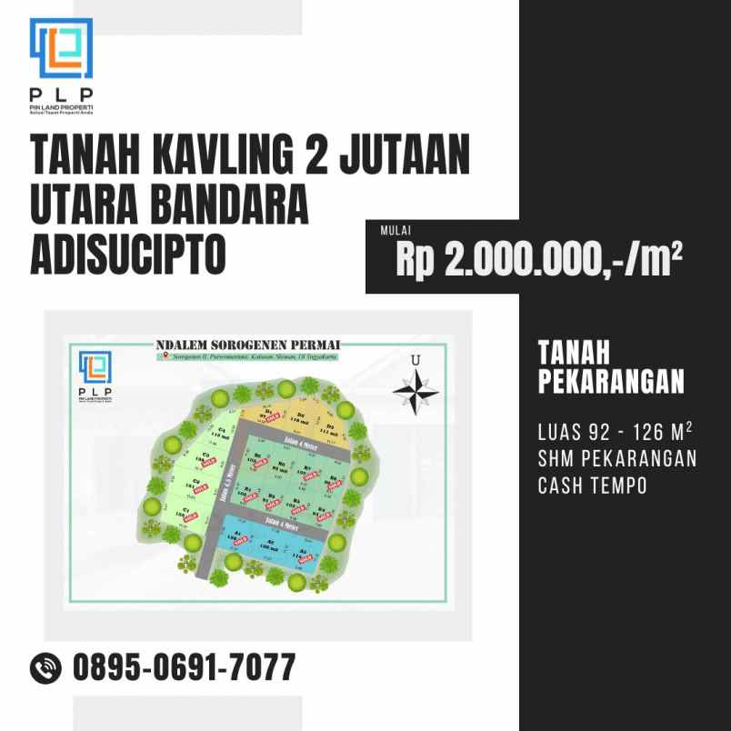 dijual tanah sorogenen ii utara bandara