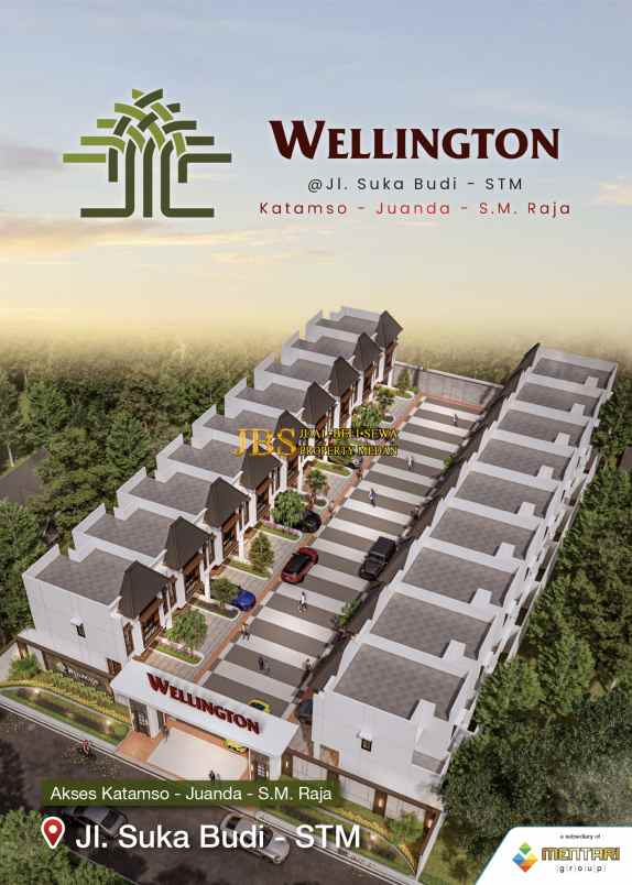 dijual villa komplek wellington jalan