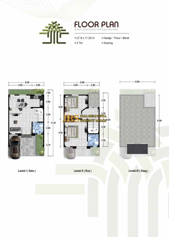 dijual villa komplek wellington jalan