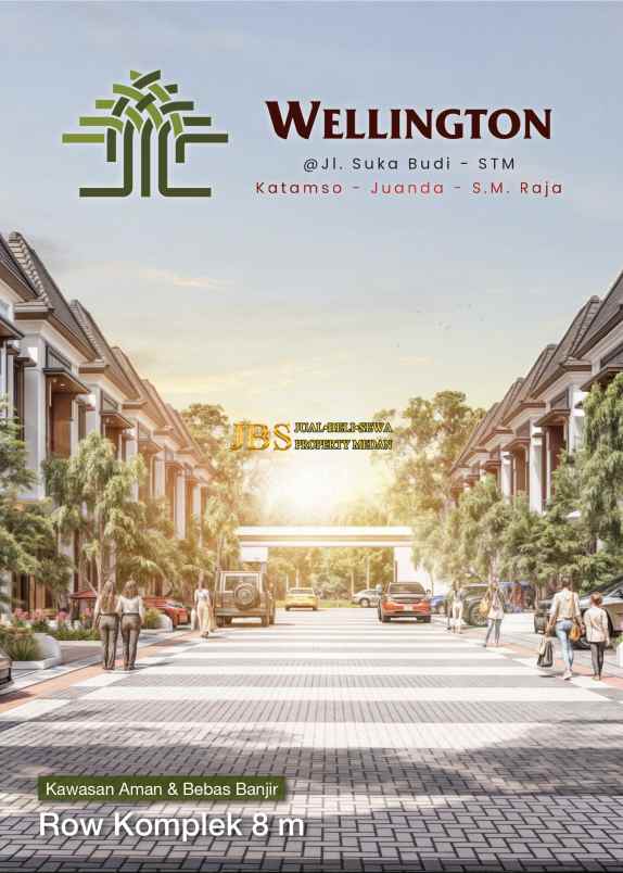 dijual villa komplek wellington jalan