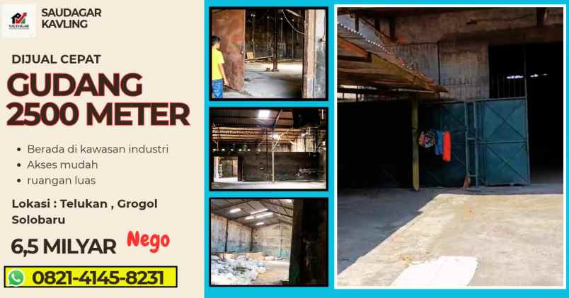 gudang industri di grogol solobaru solo