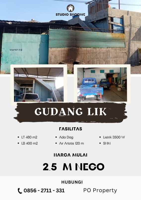 gudang shm kawasan lik bugangan siap operasional