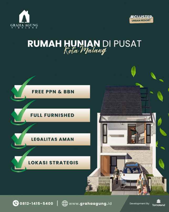 hub jual rumah kost malang kamar mandi dalam