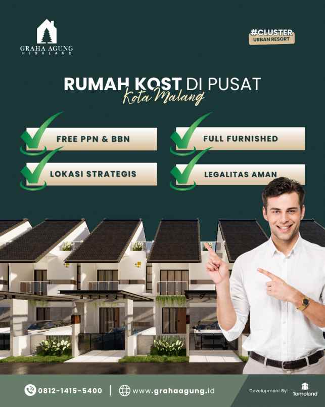 hub jual rumah kost malang siap pakai