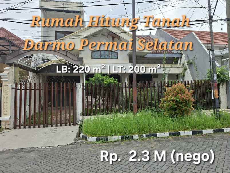 jual rumah lama hitung tanah