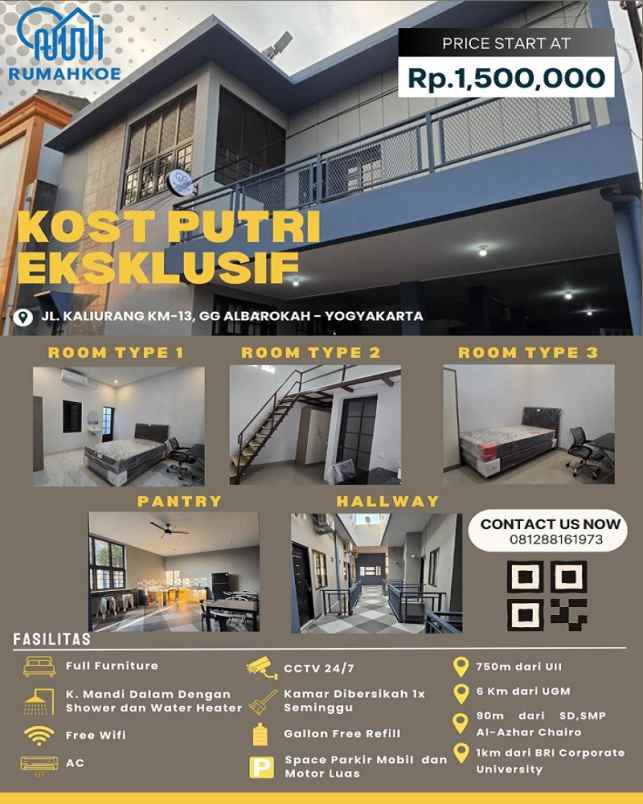 kost putri dekat uii universitas islam indonesia