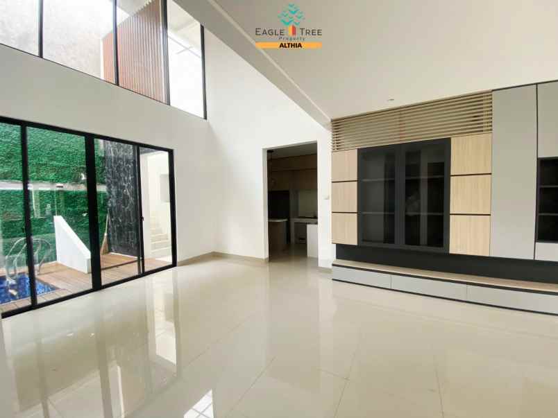 rumah 2 lantai dengan private pool di bintaro sektor 9