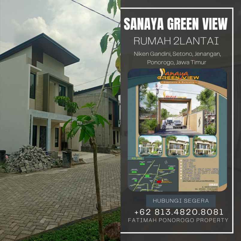 rumah asri di jalur utama ponorogo