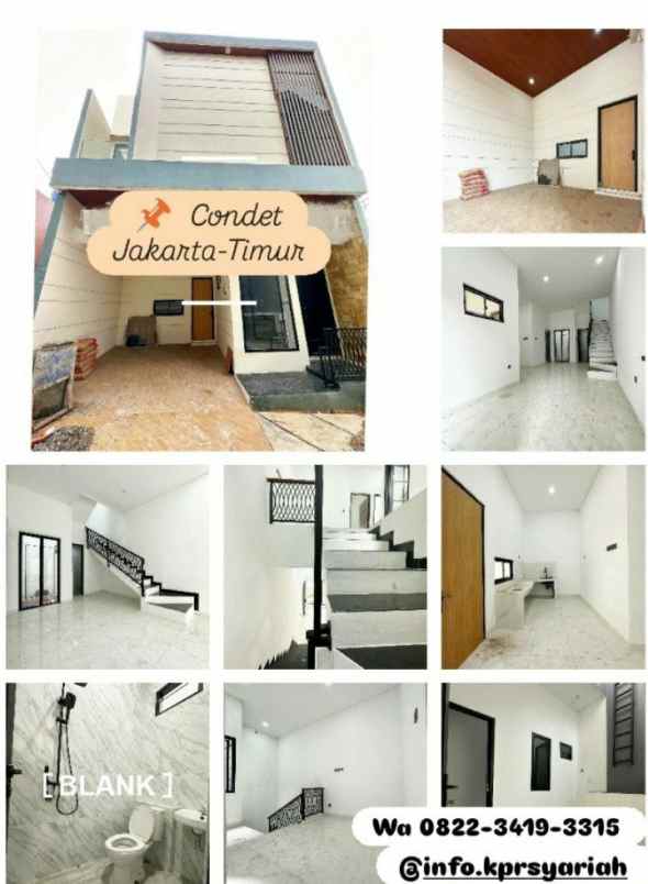 rumah baru 2lt condet jakarta timur siap huni