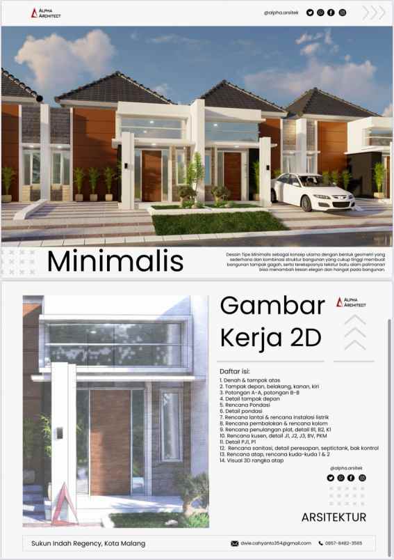 rumah baru lokasi perumahan sukun kota malang