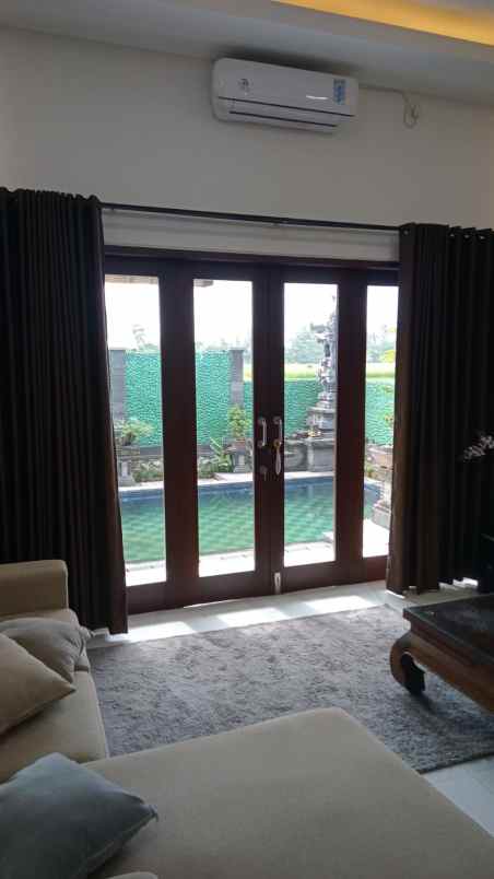 rumah furnished view sawah lukluk mengwi badung bali