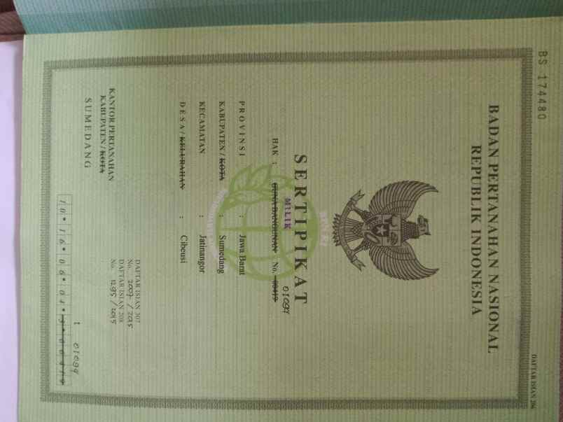 rumah jatinangor city park dijual murah