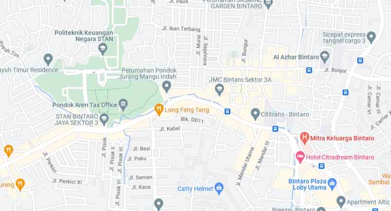 rumah jl bintaro utama 3