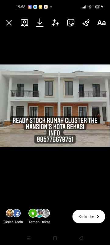 rumah jl raya kaliabang tengah