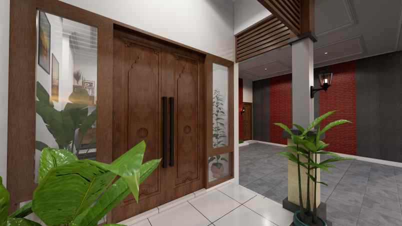 rumah konsep bali di palagan sleman