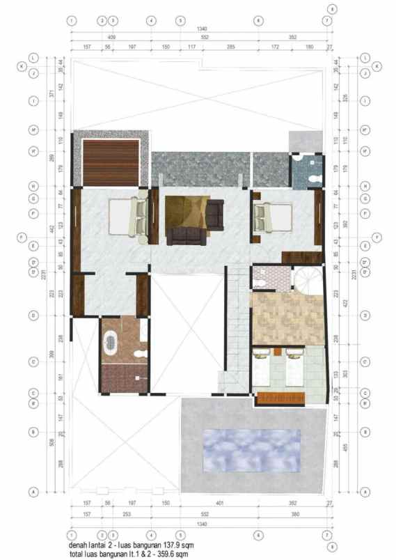 rumah mewah brand new modern design di radio dalam