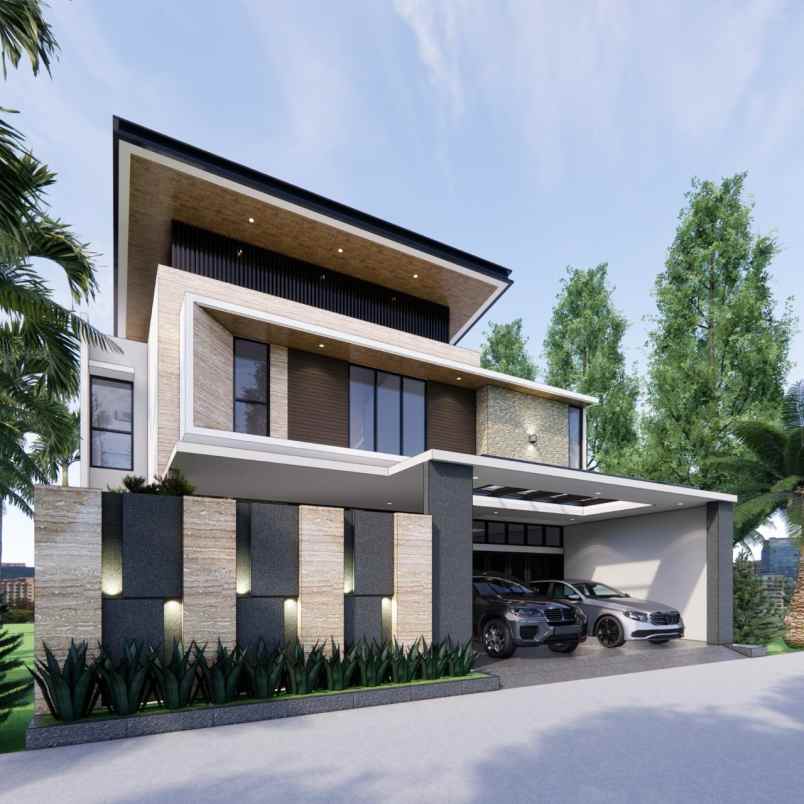 rumah mewah brand new modern design di radio dalam