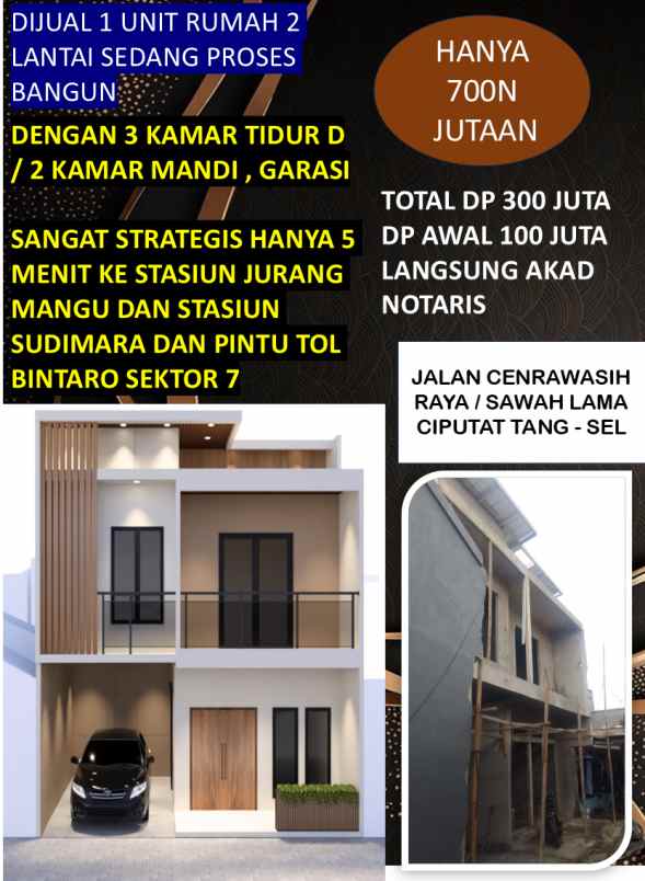 rumah murah 2 lantai