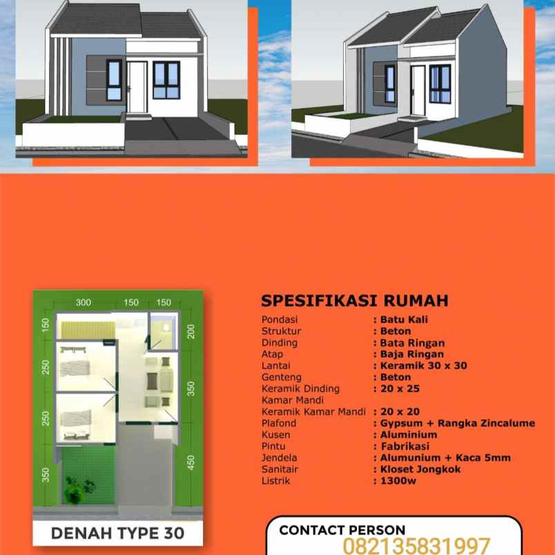 rumah murah dp 1 persen kota subang